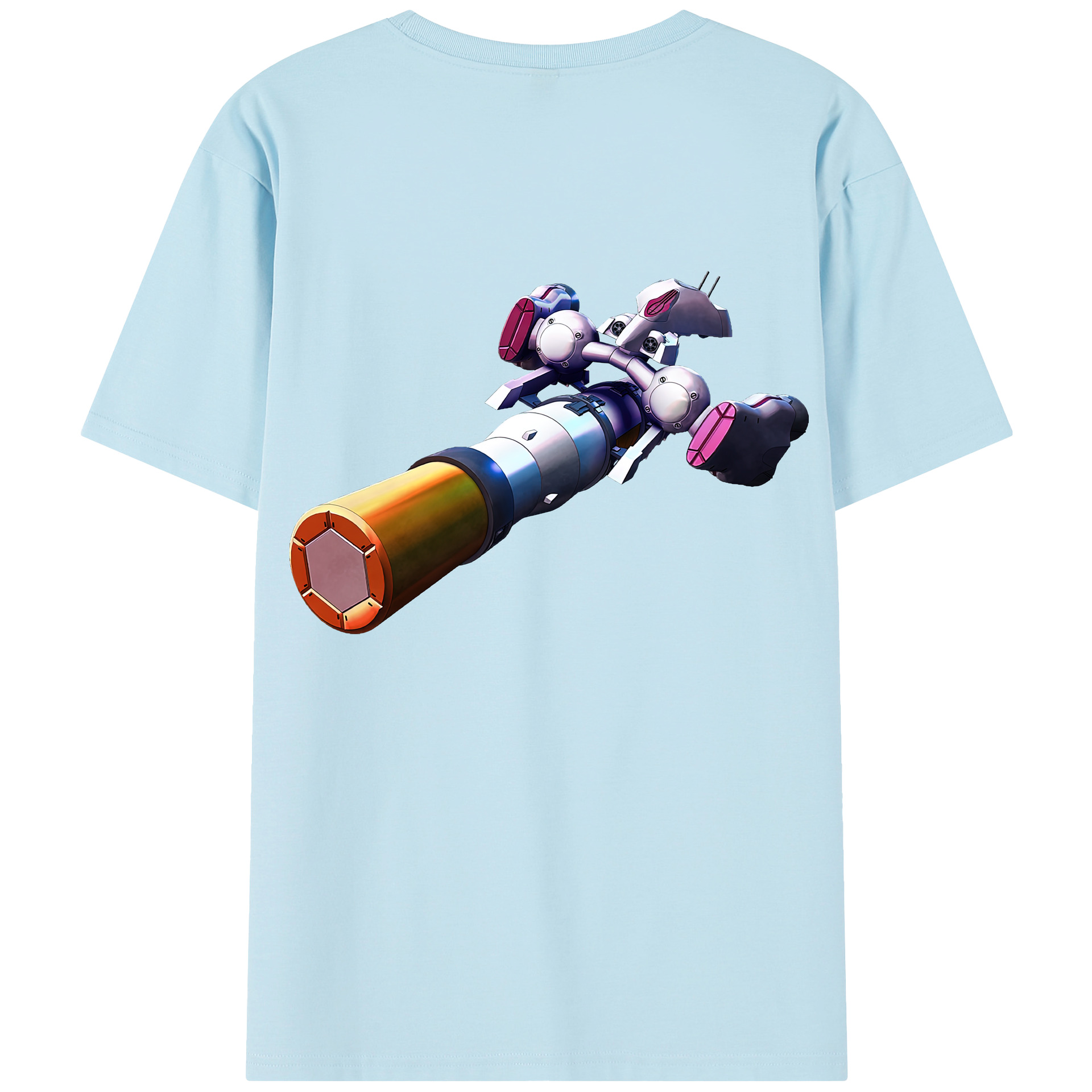（画像用） 機動戦士ガンダム Mobile Suit Gundam 綿100％半袖Tシャツ（背面プリント）